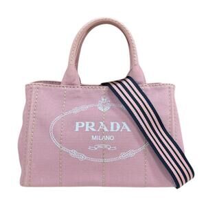 PRADA Pink Canvas Shoulder Bag